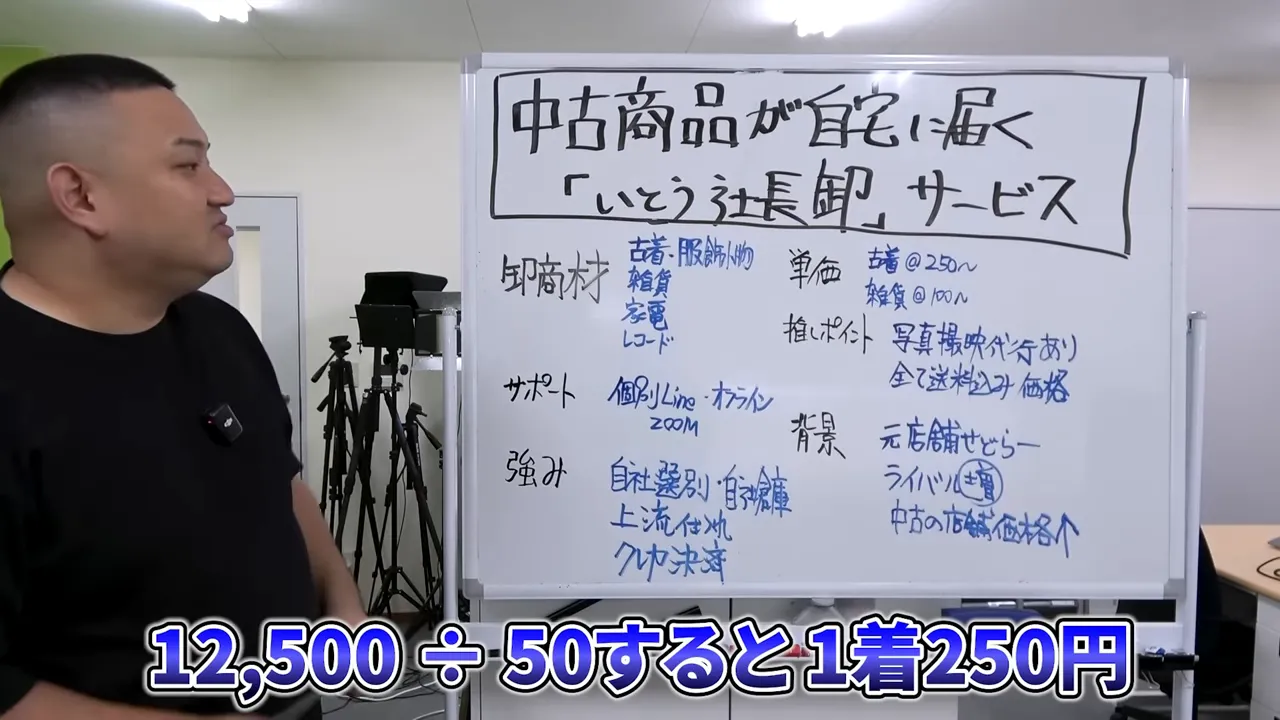 価格例を説明する場面